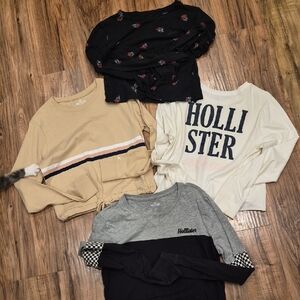 💙 4 Pcs Bundle - X3 Hollister L, X1 Pink Brand